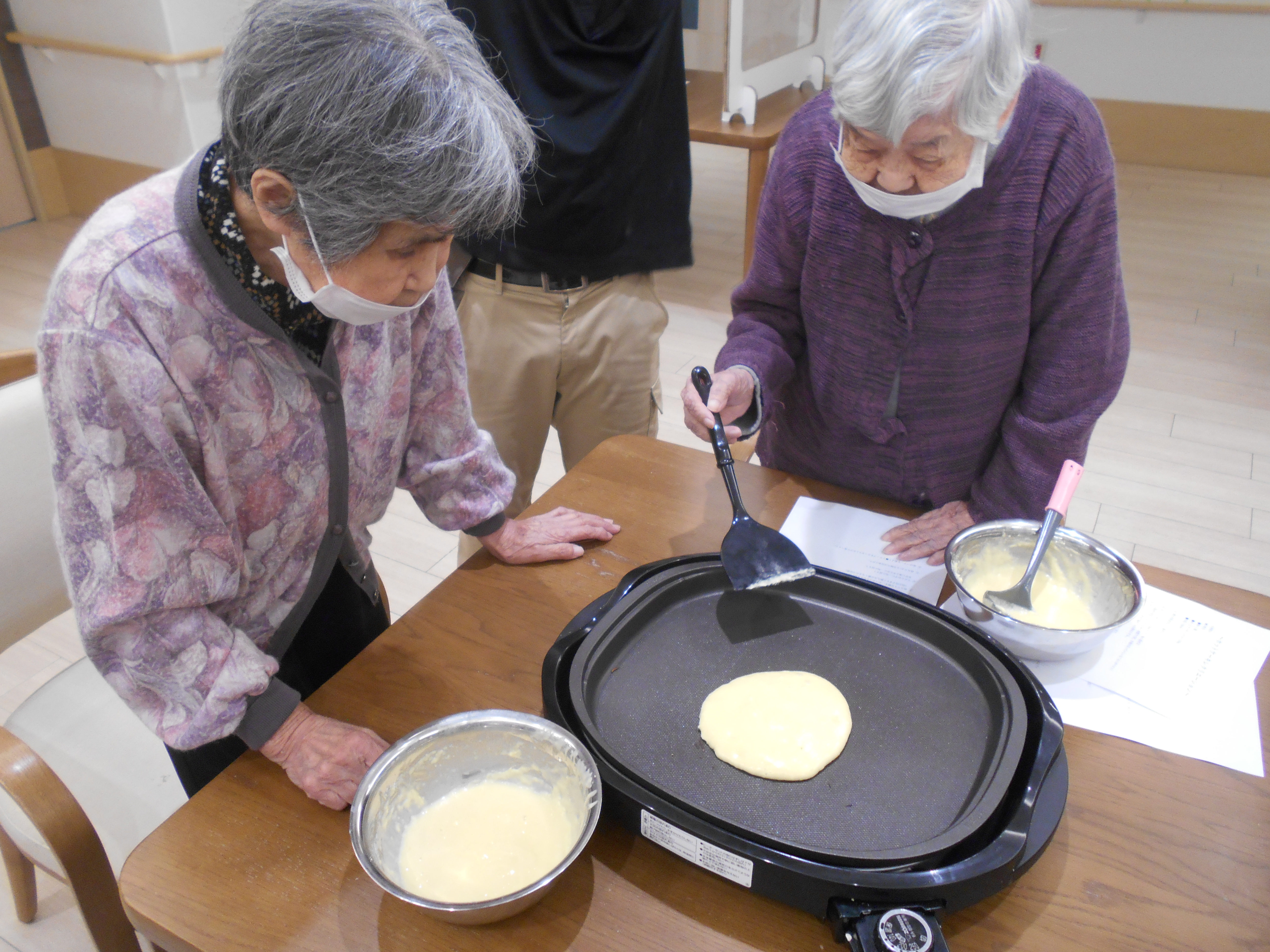 ホットケーキレクリエーション＊＊花菖蒲ユニット＊＊